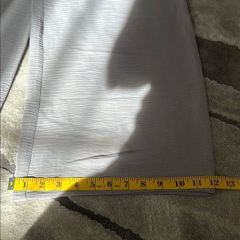 Hilary Radley Gray Wide Leg Pants High Waisted - Picture 7 of 10